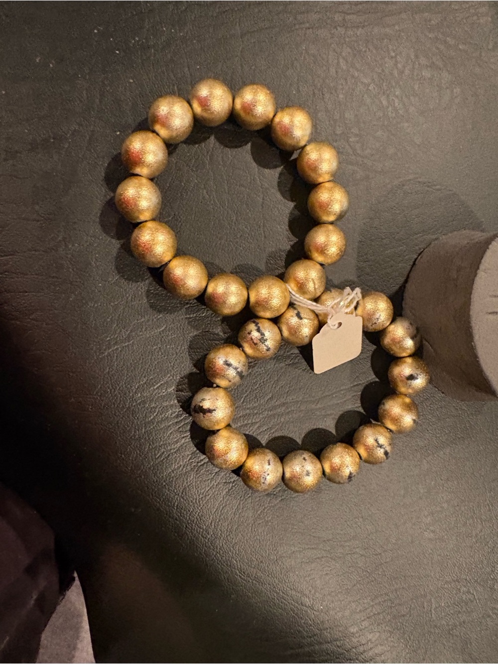 Gold Beaded Stretch Bracelet - Women's Jewelry